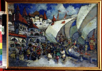 Bühnenbild für die Oper Sadko von N. Rimski-Korsakow