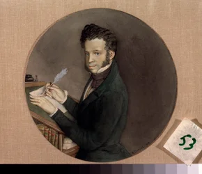 Porträt des Schriftstellers Alexander Puschkin
