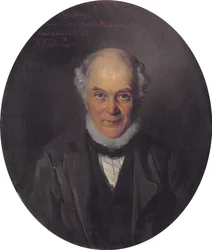 Porträt des Malers Yegor Ivanovich Makovsky 1802-1886, 1859