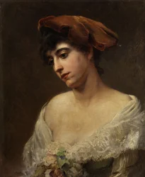 Konstantin Makovsky Porträt einer jungen Dame
