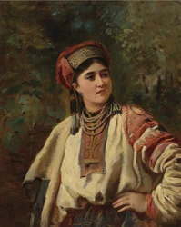 Konstantin Makovsky – Frau in Nationaltracht