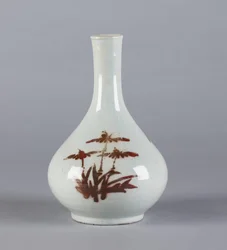 Flasche mit Blumendesign, Yi-Dynastie