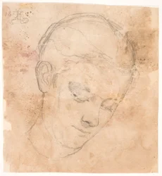 Die Schwester des Künstlers Elizabeth. 3/4 Profil nach rechts