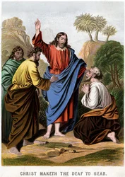 Christus macht die Tauben hörend, 1860
