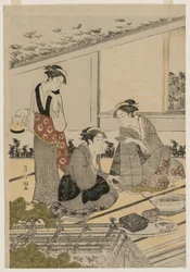 Frauen in einem Teehaus