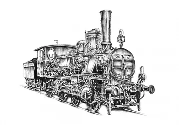 Klassische Dampflokomotive
