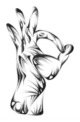 Fließende OK-Hand