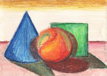 Geometrische Stillleben-Studie