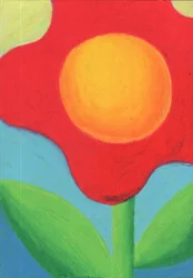 Lebhafte rote Blüte