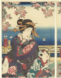Wohlstand in den Bergen entlang des Sumida-Flusses