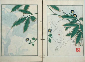 Der Hase, aus einer Sammlung der Werke des Künstlers, veröffentlicht von Kobyashi Bunscichi im Jahr 1901
