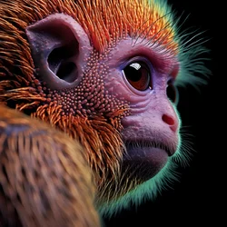 Affe in Farbe 4