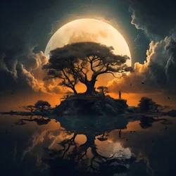 Das zweihundertfünfundsechzigste Bild seit das zweite Mal die Sterne am Himmel leuchten