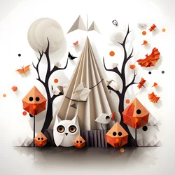 Halloween-Grußkarte