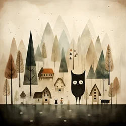 Landschaft mit Figur