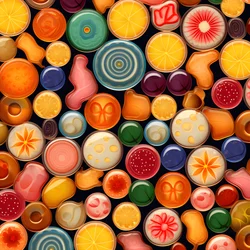 Muster von Geleebonbons 2