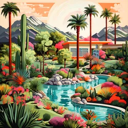 Detaillierte Illustration von Palm Springs 4