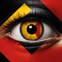 ein Auge, das wie eine Zielscheibe aussieht 4