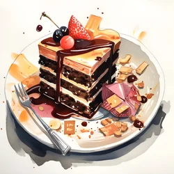 Schokolade Karamell Rhabarber Kuchen