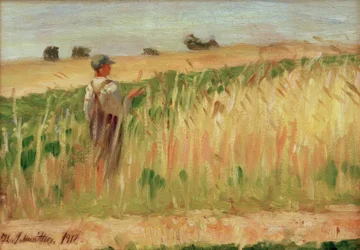 Ohne Titel (Bauer auf einem Weizenfeld)