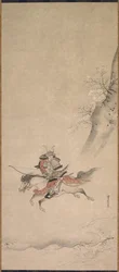 Ein Samurai zu Pferd, 17. Jahrhundert