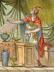 Alter peruanischer Priester, aus 