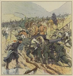 Die russischen Truppen ziehen sich auf Liao-Yang zurück