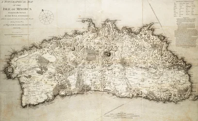 Karte von Menorca