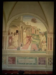 Die Geißelung des heiligen Benedikt, aus dem Leben des heiligen Benedikt