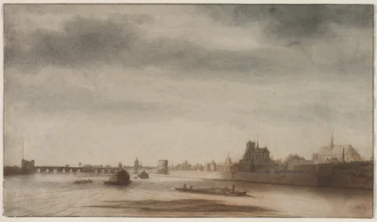 Ansicht von Orléans von der Loire aus