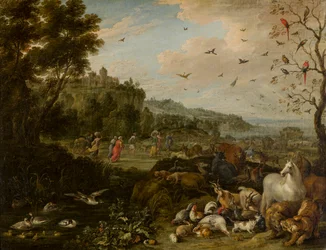 Noah betritt die Arche