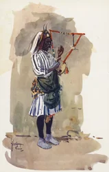 Menschen aus Ägypten: Tanzender Neger, Abde Rakes