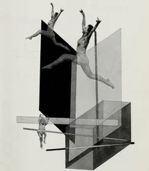 Menschliche Mechanik, Varieté. Aus „Die Bühne im Bauhaus“, 1925.