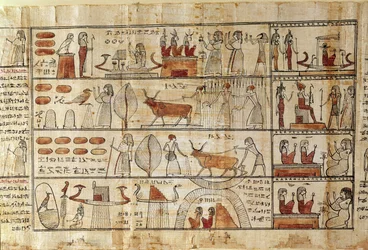 Landwirtschaftliche Szenen, Detail aus dem Totenbuch von Tsekhons