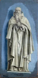 Der betende Heilige Romuald. Gemälde von Laurent de La Hyre, 17. Jahrhundert