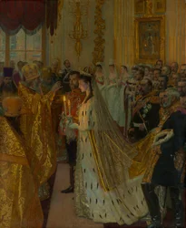 Die Hochzeit von Zar Nikolaus II. und Prinzessin Alix von Hessen-Darmstadt am 26. November 1894, 1895
