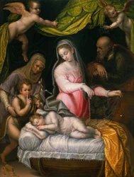 Die Heilige Familie mit Johannes dem Täufer und der Heiligen Elisabeth, 1591