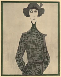 Eve Lavalliere, Karikatur aus 