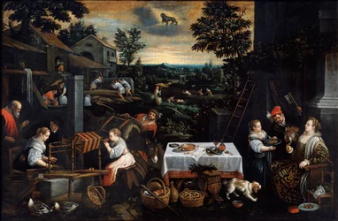 Juli aus der Serie Die Jahreszeiten, spätes 16. oder frühes 17. Jahrhundert