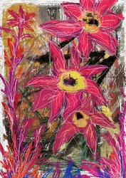 Lebhafte rosa Blüten