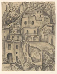 Häuser am Berghang