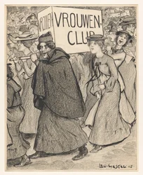 Frauen in einem Umzug eines Frauenclubs