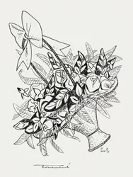 Korb mit Blumen (ca. 1891–1941)