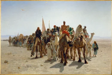 Pilger auf dem Weg nach Mekka