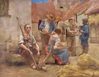 Die Erntehelfer bezahlen (Skizze)