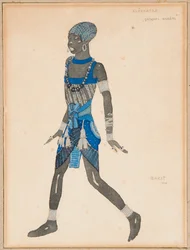 Ein Kostümentwurf für "Cleopatra", 1910