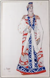 Kostümentwurf für "Moskwa", 1922