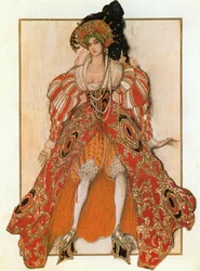 Potiphars Frau, Kostümentwurf für Richard Strauss