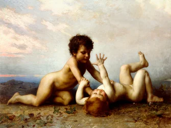 Raufende Jungen, 1889