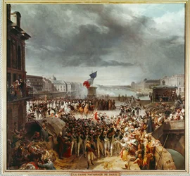 Die Pariser Nationalgarde bricht zur Rheinarmee auf ...